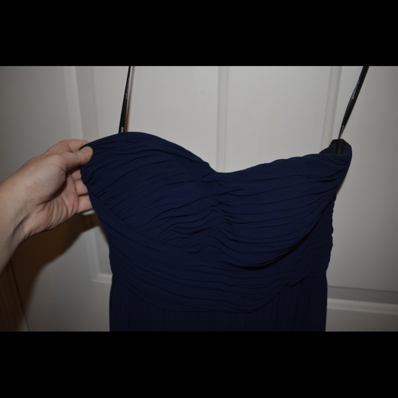 Donna Morgan Navy strapless - Picture 3 of 5